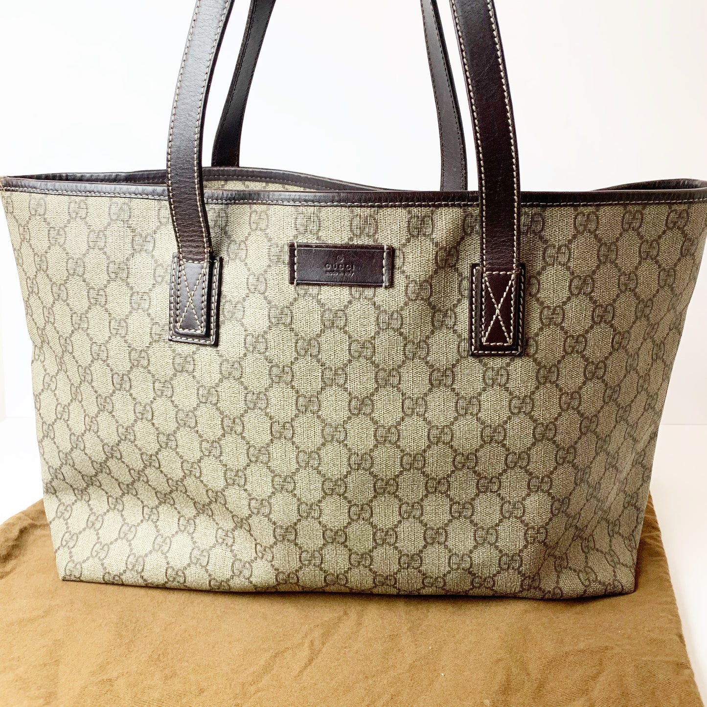 Gucci GG Monogram Tote Bag Handbag Shoulder GG Pattern