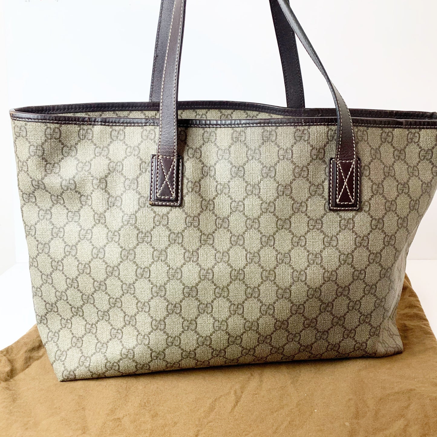 Gucci GG Monogram Tote Bag Handbag Shoulder GG Pattern